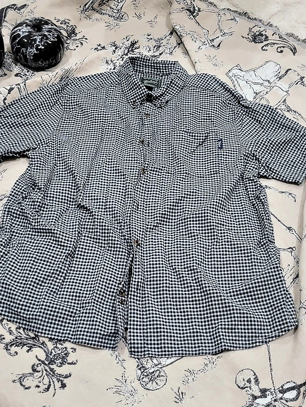Woolrich Men's Gingham Short-sleeve Button-Down